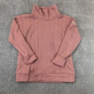 Columbia‎ Pullover Womens Small Herringbone Fleece Cowl Neck Long Sleeve Warm